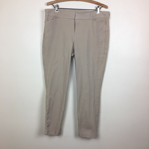 Old Navy Pixie Mid-Rise Khaki Pants - Picture 1 of 8